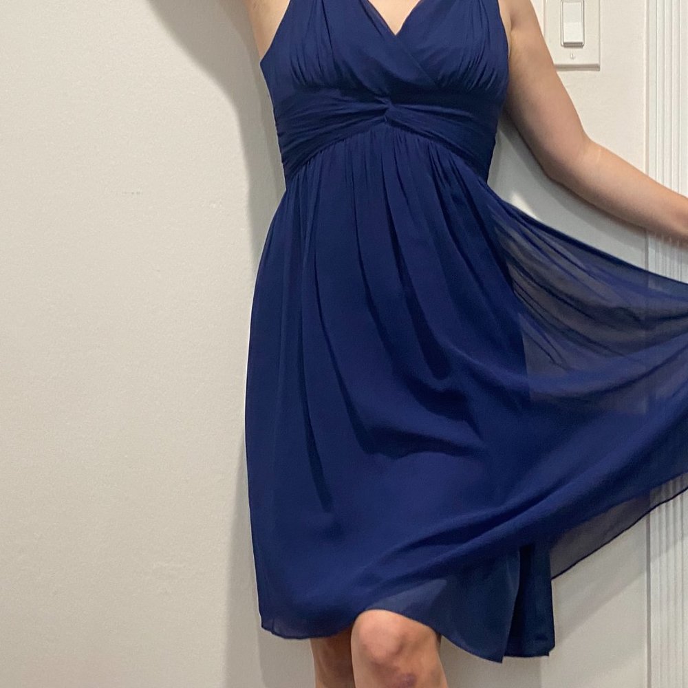 Donna Morgan Women's Jessie Short Chiffon Dress